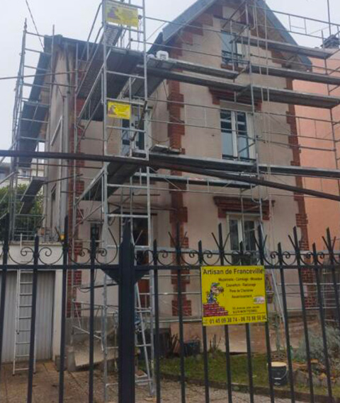 Ravalement de façade à Montfermeil en Seine Saint Denis 93